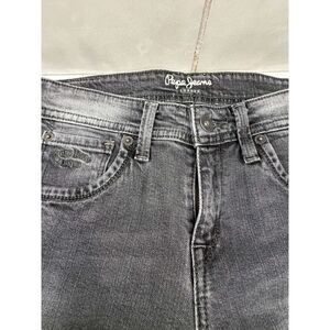 Pepe Jeans London Charcoal Gray Jeans Junior 12 Union Jack Rivet